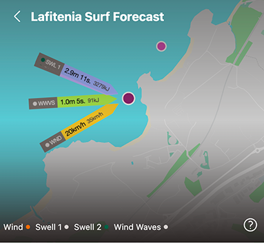 Surfnerd's forecast map