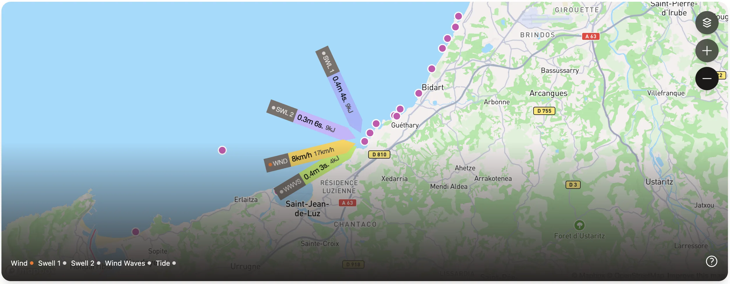 Forecast map preview